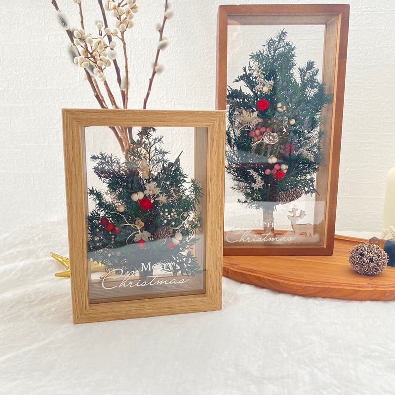 ☆クリスマスツリーのボックスアレンジS | ayakai flower STORE