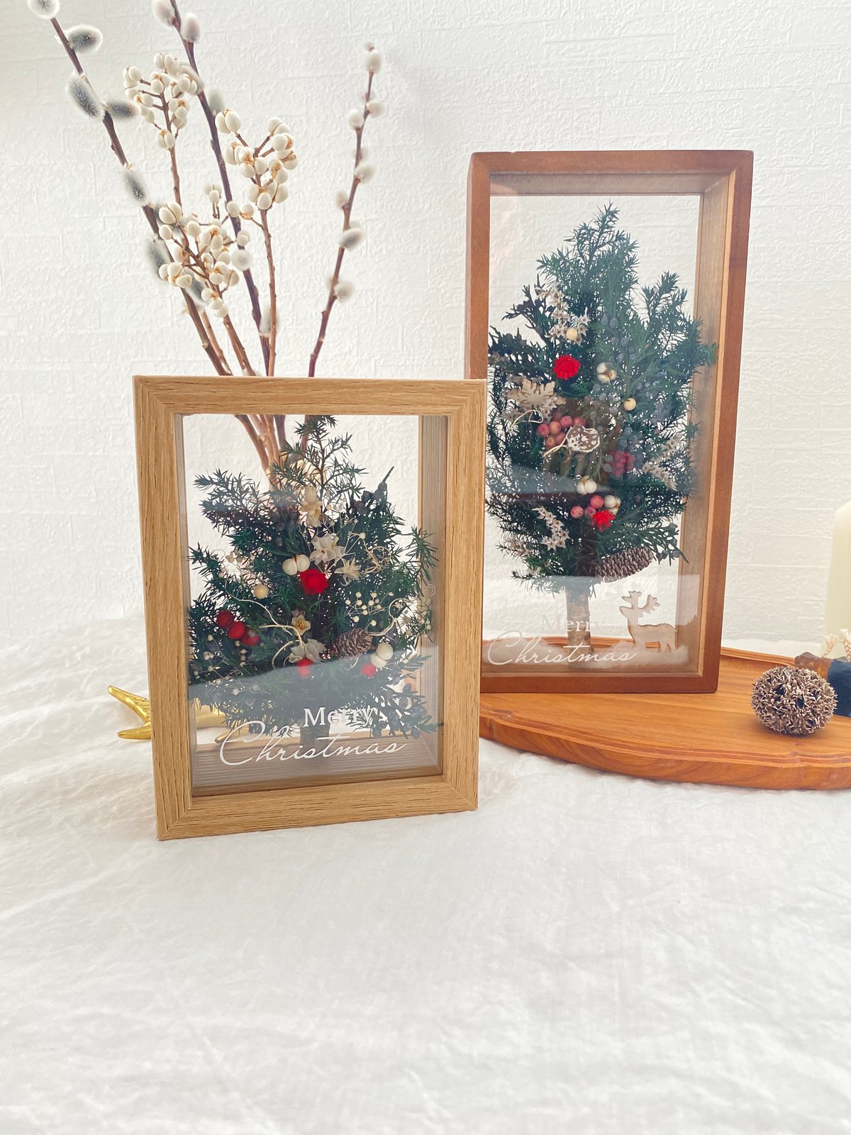 ☆クリスマスツリーのボックスアレンジS | ayakai flower STORE