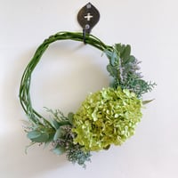Summer green アナベル ユーカリ リース