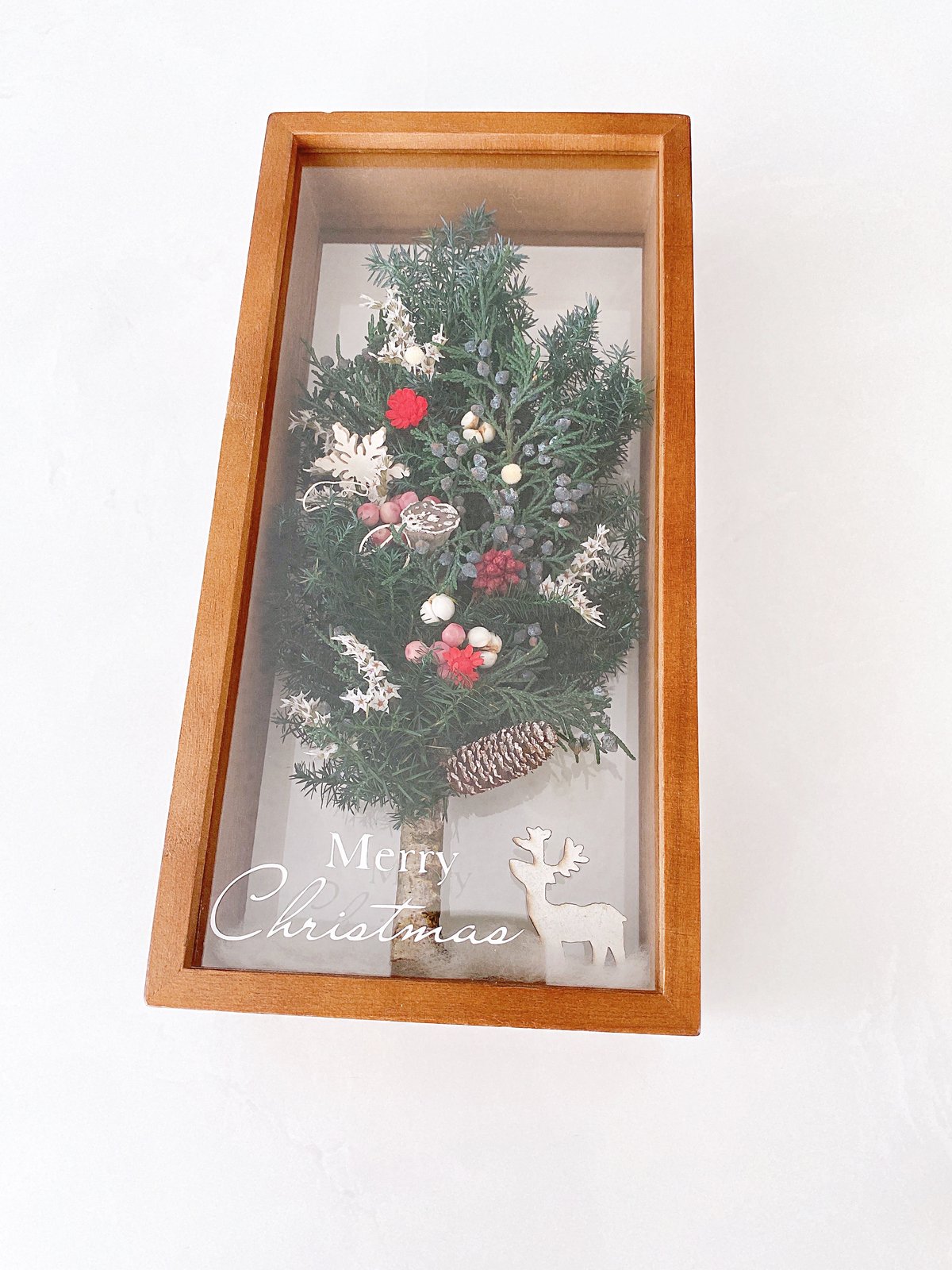 ☆クリスマスツリーのボックスアレンジ プリザーブドフラワー | ayakai