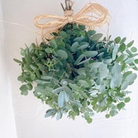 ドライフラワー 水無月紫陽花 パンパスグラス 秋色スワッグ ブーケ