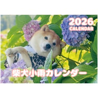 【予約販売】 柴犬 小雨 2026年 壁掛け カレンダー KA26005
