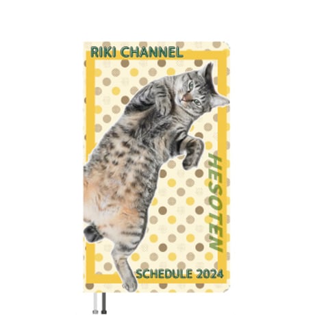 【予約販売】 猫のリキちゃんねる 2024年 ポケットサイズ スケジュール帳 PO24235