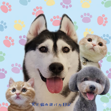 【予約販売】 犬と猫の親バカ日記 ステッカー 3枚セット SU015NN