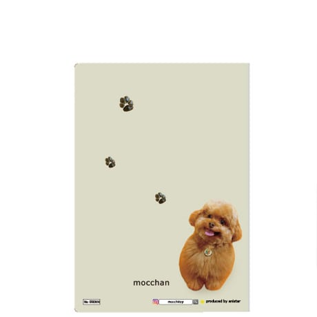 【予約販売】 もっちゃん トイプードル 犬 A5ノート帳 No008NN