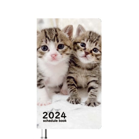 【予約販売】 猫のねこたま庵 2024年 ポケットサイズ スケジュール帳 PO24174