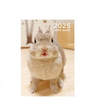 【予約販売】 うさぎのコガラナ天パのうさハムch 2025年 A5ノート帳 No25173