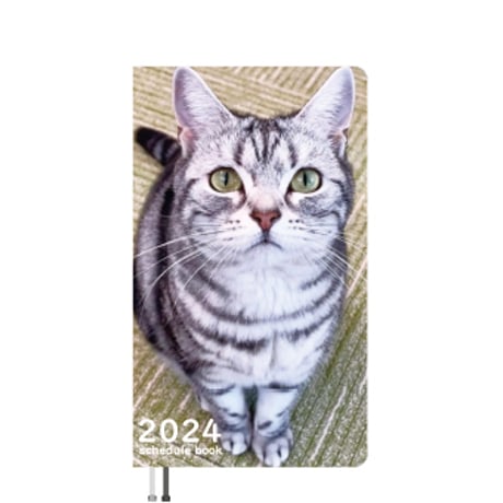 【予約販売】 猫のくうちゃん 2024年 ポケットサイズ スケジュール帳 PO24129
