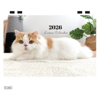 【予約販売】 レモン 猫 2026年 卓上 カレンダー TC26309