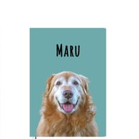 【予約販売】 ゴールデンレトリバー犬のマル 2025年 A5ノート帳 No25120