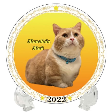 【予約販売】 猫 まいるんち 2022年 イヤープレート皿立て付き PU2205