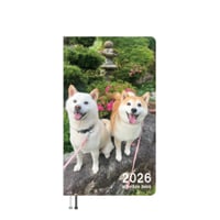 【予約販売】 柴犬みかん園ファミリー 2026年 ポケットスケジュール帳 PO26329