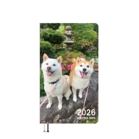 【予約販売】 柴犬みかん園ファミリー 2026年 ポケットスケジュール帳 PO26329