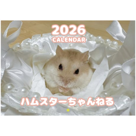 【予約販売】 ハムスターちゃんねる 2026年 壁掛けカレンダー KA26283