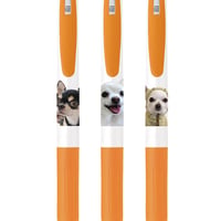 【予約販売】 チワワ犬のちわわん生活 黒色 ボールペン 3本セット BA140NN