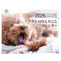 【予約販売】 ジュリア トイプードル 犬 2026年 卓上カレンダー TA26064