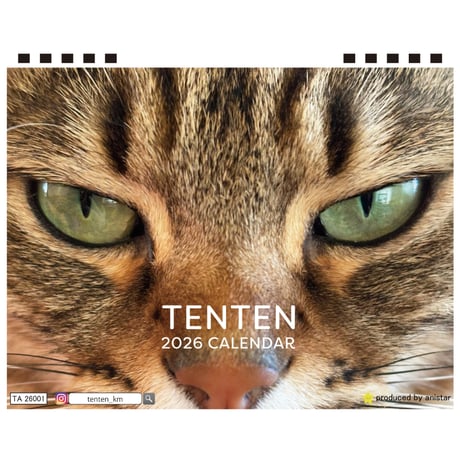 【予約販売】 TENTEN 猫 2026年 卓上カレンダー TA26068