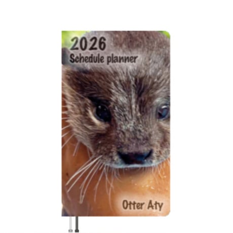 【予約販売】 カワウソ ATY 2026年 ポケットスケジュール帳 PO26365