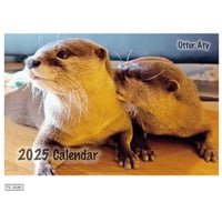 【予約販売】 カワウソ ATY 2025年 卓上半面 カレンダー TC25361