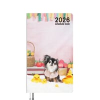 【予約販売】 チワワのUNI＆EBI 犬 2026年 ポケットスケジュール帳 PO26122
