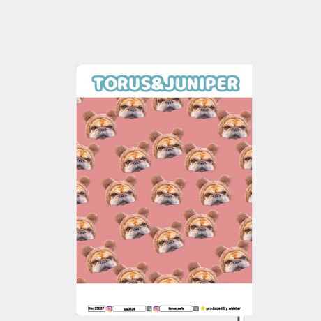 【予約販売】 フレンチブルドッグ犬のtorus トーラス 2025年 A5ノート帳 No25037