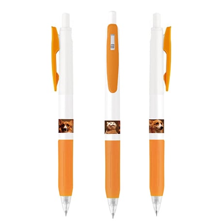 【予約販売】 コーギーと猫のちい むう ととろ 黒色 ボールペン 3本セット BA144NN