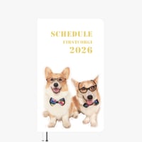 【予約販売】 初めてのコーギー 犬 2026年 ポケットスケジュール帳 PO26181