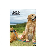 【予約販売】 ぺろりんず！ ゴールデンレトリバー 犬＆保護猫 2026年 A5スケジュール帳 A526311