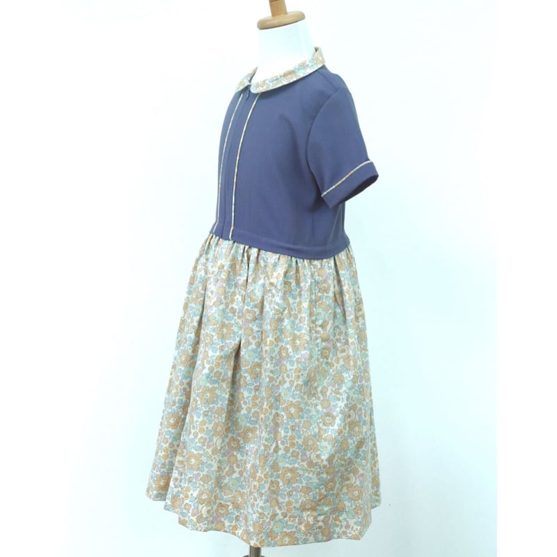 リバティプリント（ベッツィ アンティーク）前開きワンピース