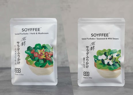 【大磯 Shonan Soy Studio】SOYFFEE™発酵サラダふりかけ ハーブ&マッシュルーム味/海苔＆エゴマ味 ※6袋まで送料同一