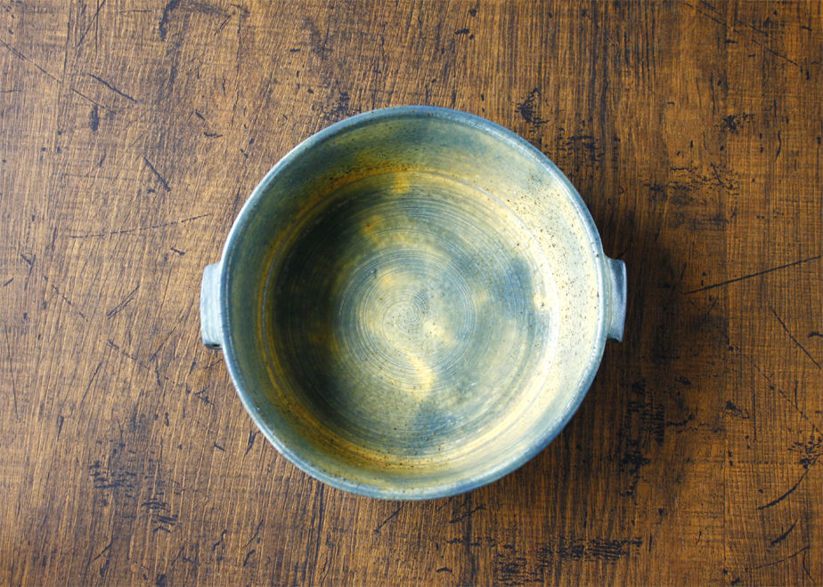 ハルカゼ舎】グラタン皿（青緑／水色）（商品コード：TG270240