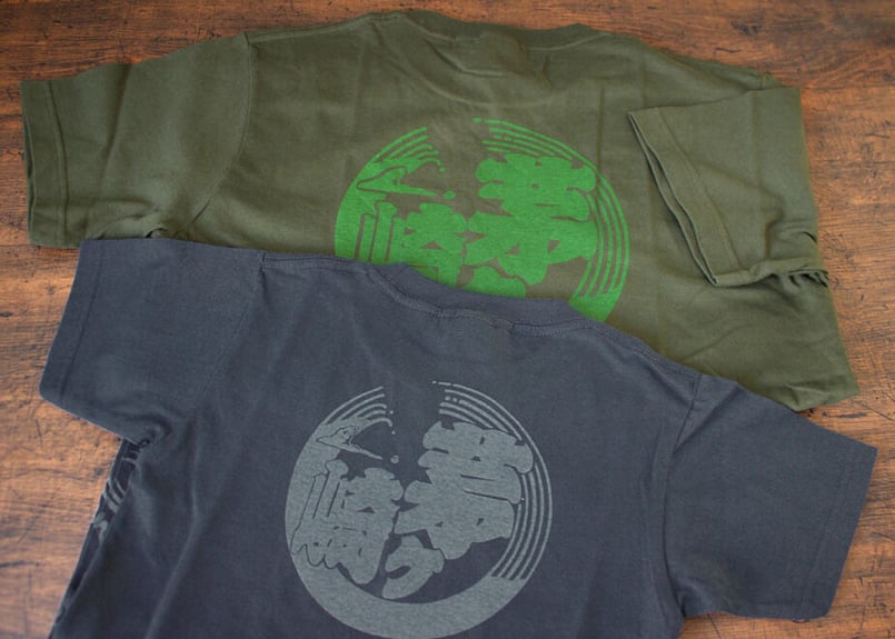 茅ヶ崎Tシャツ」田村屋オリジナルデザイン グレー×ライトグレー（送料