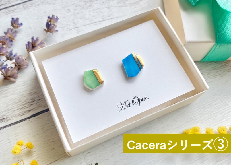 ArtOpus.】新作入荷！ Caceraシリーズ 陶磁器ピアス(イヤリング） 商品