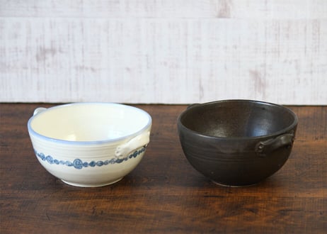 【ハルカゼ舎】スープカップ（黒／白）（商品コード：TG270417)