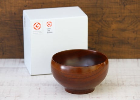 【薗部産業】銘木椀・漆　中サイズ（桜/楢/欅/栗）商品コード:TG590424