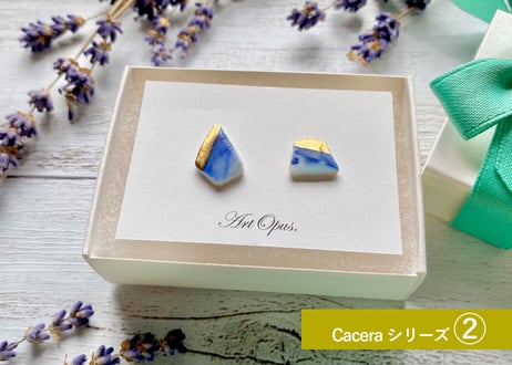 【ArtOpus.】新作入荷！　Caceraシリーズ　陶磁器ピアス(イヤリング）　商品コード:TG570384