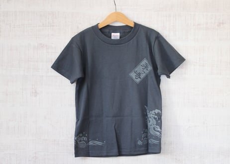 「茅ヶ崎Tシャツ」田村屋オリジナルデザイン　グレー×ライトグレー（送料込み）（商品コード：TA190365）