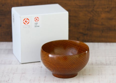【薗部産業】銘木椀・漆　中サイズ（桜/楢/欅/栗）商品コード:TG590424
