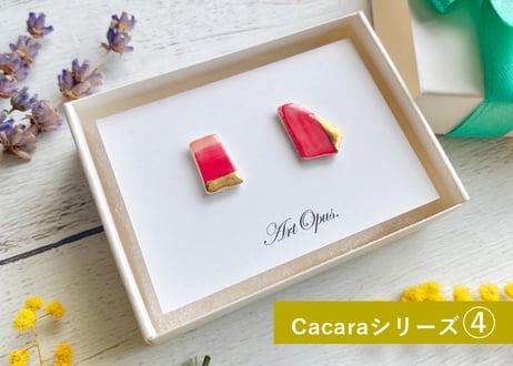 【ArtOpus.】新作入荷！　Caceraシリーズ　陶磁器ピアス(イヤリング）　商品コード:TG570384