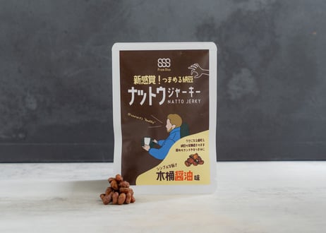 【大磯 Shonan Soy Studio】NATTO JERKY (ナットウジャーキー ) ペッパーガーリック味/木桶醤油味/麻辣味 /梅しそ味 ※6袋まで送料同一