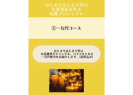 はじまりはじまり堂に作業部屋を作る！応援プロジェクト！