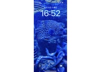 【スマホ壁紙】水中遊びPictures「Blue aquarium」