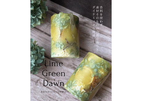 ボタニカルキャンドル「Lime Green Dawn」