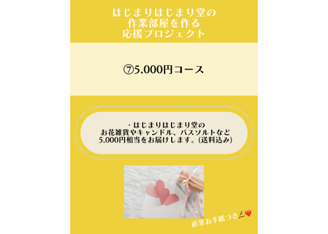 はじまりはじまり堂に作業部屋を作る！応援プロジェクト！