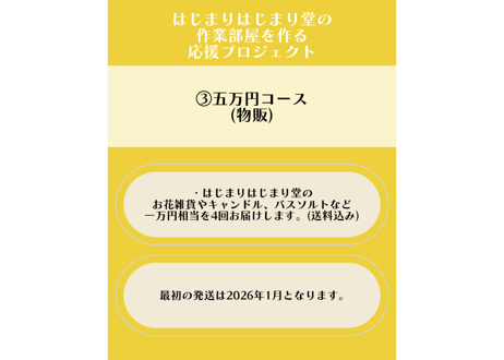 はじまりはじまり堂に作業部屋を作る！応援プロジェクト！