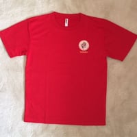 Tシャツ　ラッシュガード柄　赤（半袖）