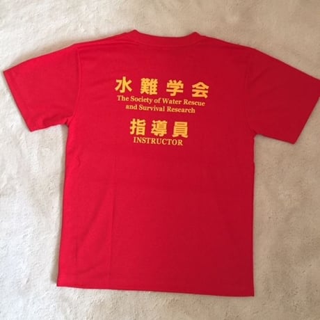 Tシャツ　ラッシュガード柄　赤（半袖）