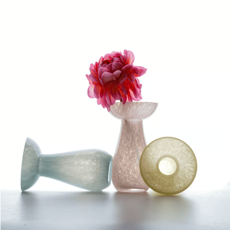 Horn Please MADE　ミルキー ＧＬＡＳＳ フラワーベース コル