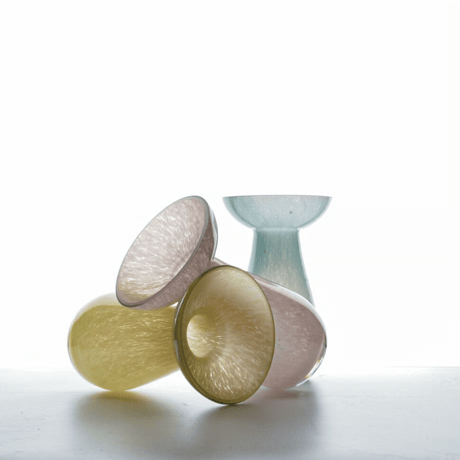 Horn Please MADE　ミルキー ＧＬＡＳＳ フラワーベース コル