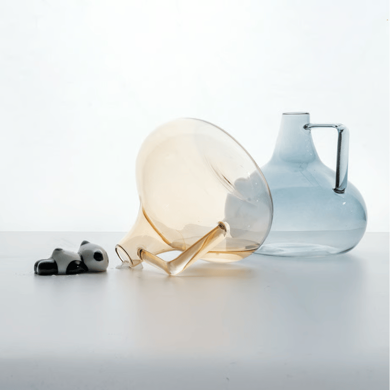 Horn Please MADE ライトリー GLASS フラワーベース バルジ